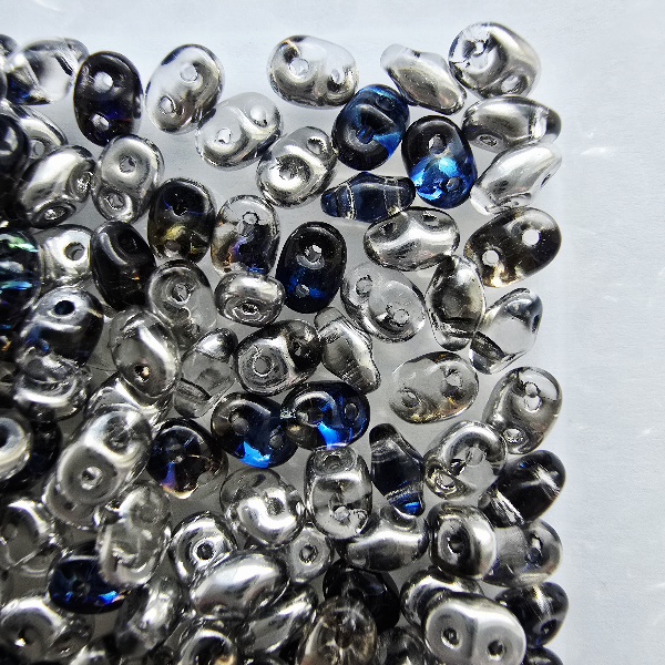 Superduo 2,5x5 mm H00030 Crystal/Heliotrope