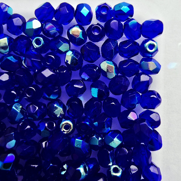 Gibigyongy.hu - Cseh Csiszolt 4 mm X30080 Med Cobalt AB