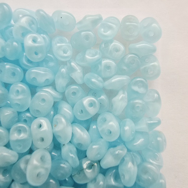 SuperDuo 2,5x5 mm 61000 Milky Aquamarine
