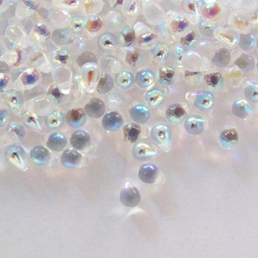 Cseh Préselt csepp 4x6 mm 00030-28701 Crystal AB