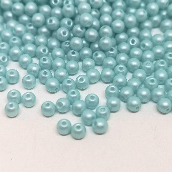 Préselt golyó 3 mm 29313AL Powdery - Pastel Turquoise