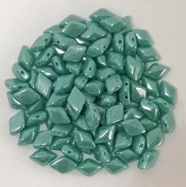 Gibigyongy.hu - GemDuo 8x5 mm 63130-14400 Turquoise Green Luster