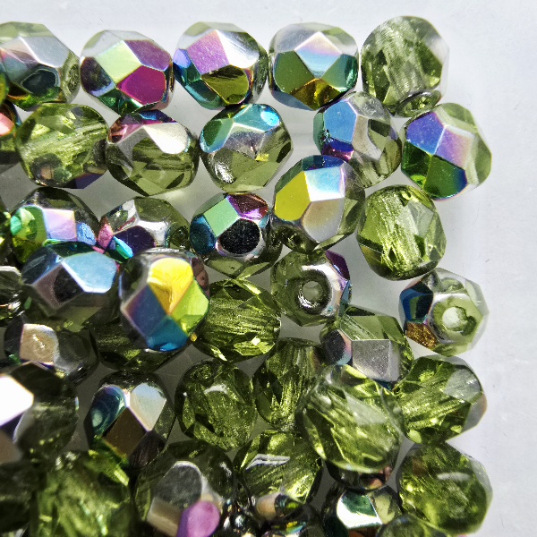 Gibigyongy.hu - Cseh Csiszolt 6 mm V50210 Vitral Light Olivine