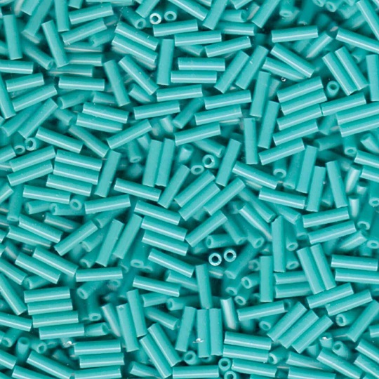 Gibigyongy.hu - MIYUKI bugle 6 mm 9412 Opaque Turquoise