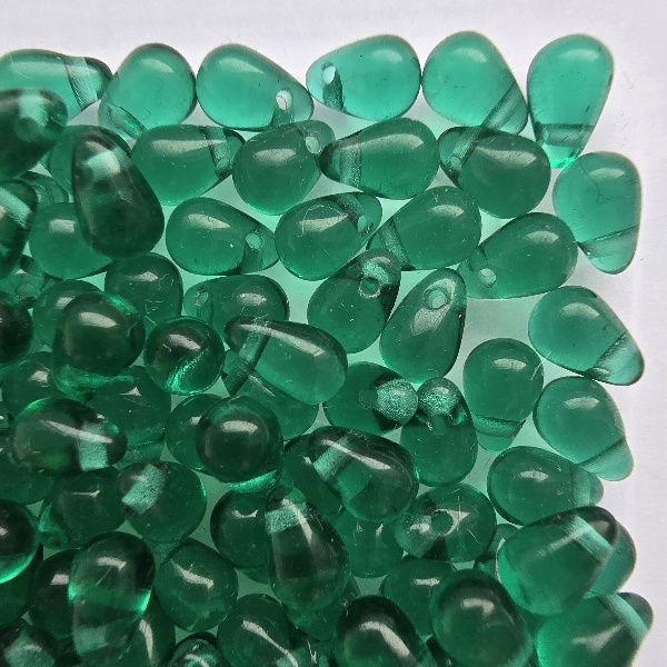 Gibigyongy.hu - Cseh préselt csepp 4x6 mm 50650 Teal