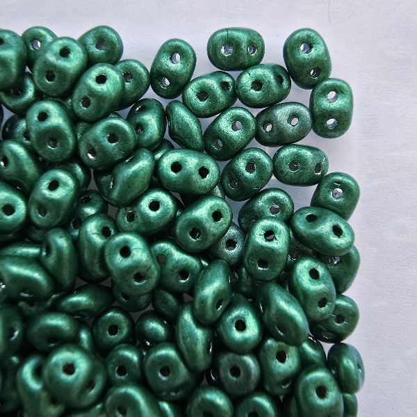 SuperDuo 2,5x5 mm 06B05 Saturated Metallic Martini Olive
