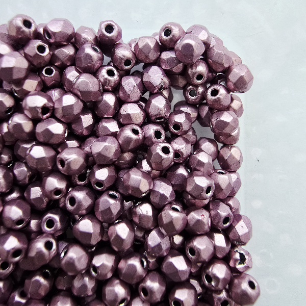 Gibigyongy.hu - Cseh Csiszolt 3 mm 08A03 Sueded Gold Orchid