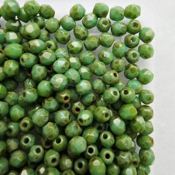 Gibigyongy.hu - Cseh Csiszolt 3 mm T53130 Turquoise - Picasso