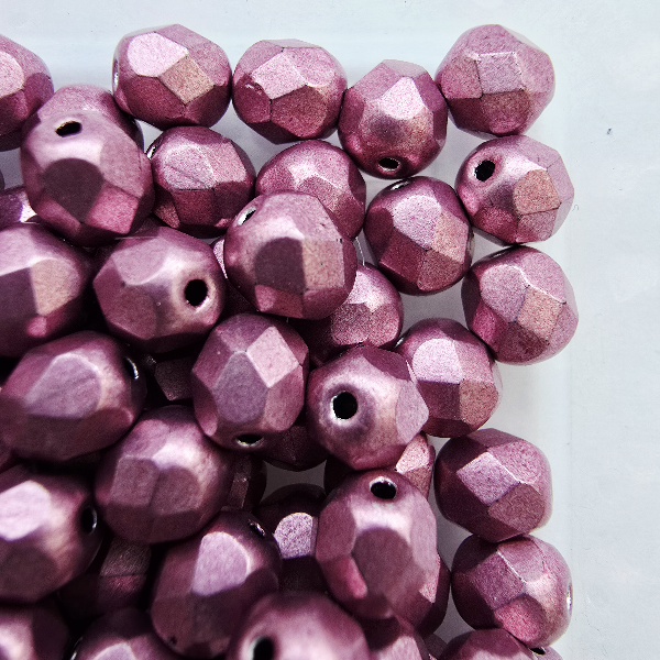 Gibigyongy.hu - Cseh Csiszolt 6 mm 08A03 Sueded Gold Orchid