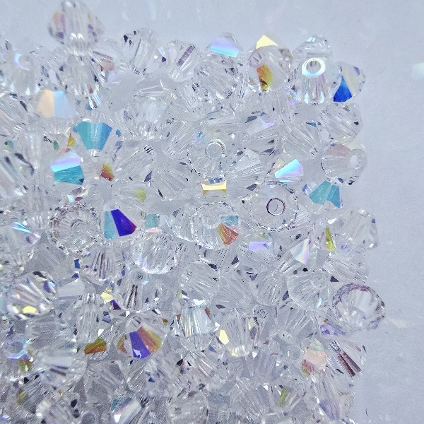 Gibigyongy.hu - PRECIOSA bicone gyöngy 4 mm Crystal AB 2X