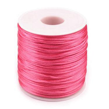 Szatén szál 1 mm pink