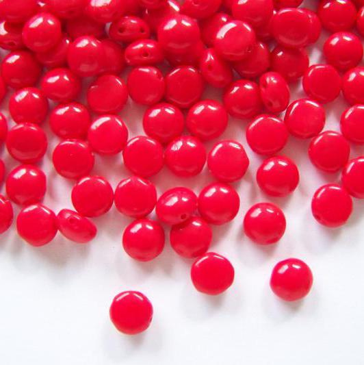 Gibigyongy.hu - Candy 8 mm Opaque Red 93180