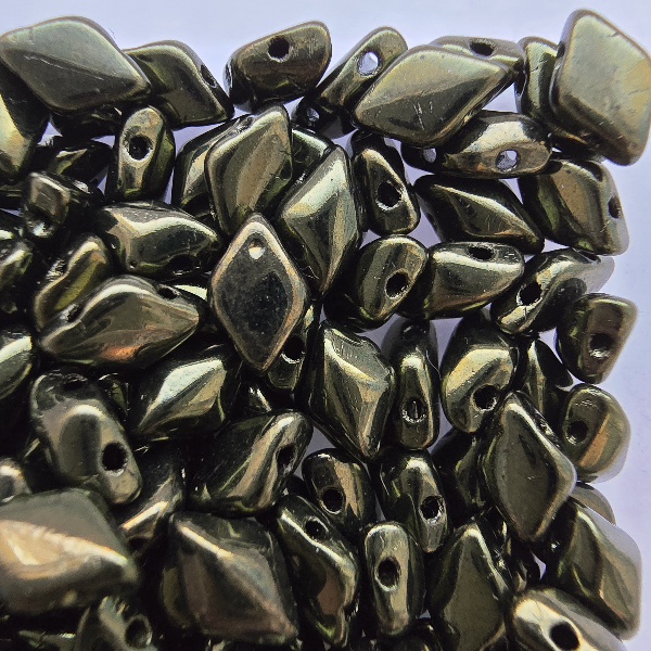 GemDuo 8x5 mm LK23980 Luster Metallic Olivine