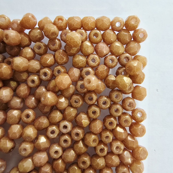 Gibigyongy.hu - Cseh Csiszolt 3 mm 03000-14497 Bronz Orange Lustered