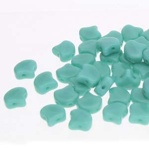 Gibigyongy.hu - Ginko 7,5x7,5 mm 63130 Opaque Green Turquoise