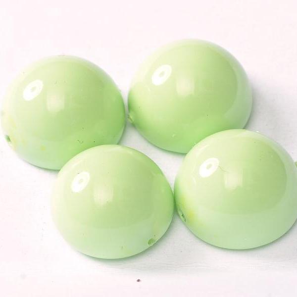 Gibigyongy.hu - Dome Bead 14x8 mm Lt.Spring Green