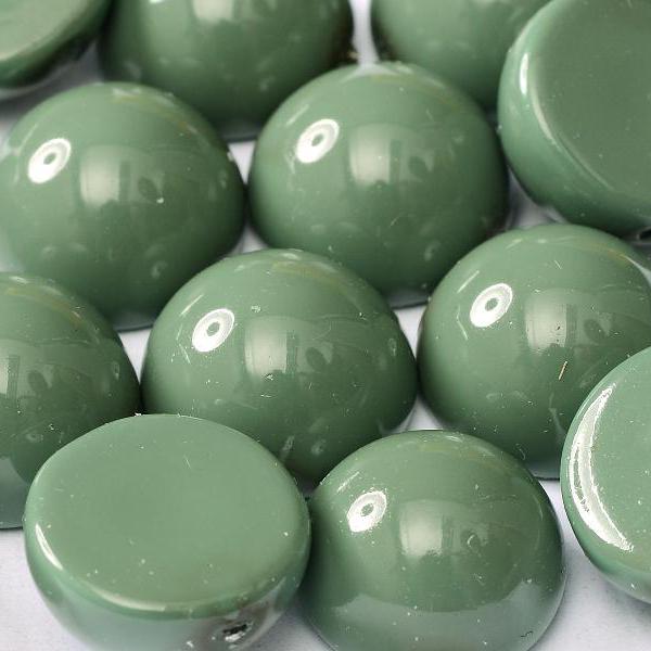 Dome Bead 10x6 mm Hartford Green