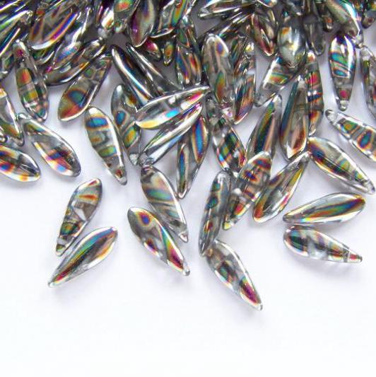 Gibigyongy.hu - Cseh Préselt Dárda 5x16 mm Crystal Vitral Zebra 00030-2810V