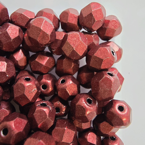 Gibigyongy.hu - Cseh Csiszolt 6 mm 07B10 Saturated Metallic Merlot