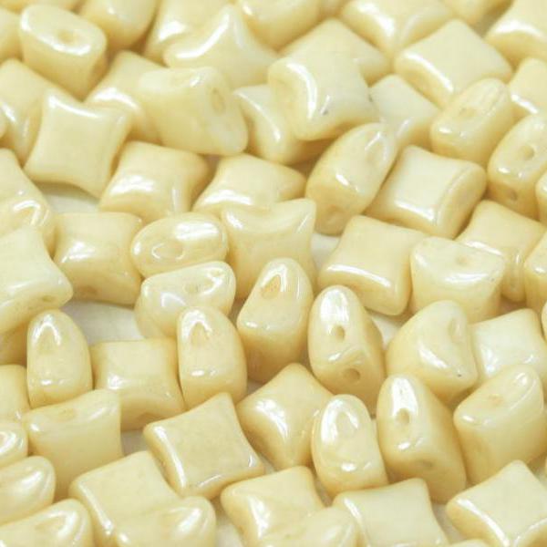 WibeDuo 8x8 mm Chalk White Champagne Luster 03000 14413