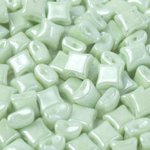 Gibigyongy.hu - WibeDuo 8x8 mm Chalk White Mint Luster 03000 14457