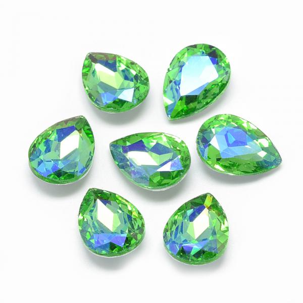 Gibigyongy.hu - Távol-Keleti Drop 10x14 mm Light Green AB