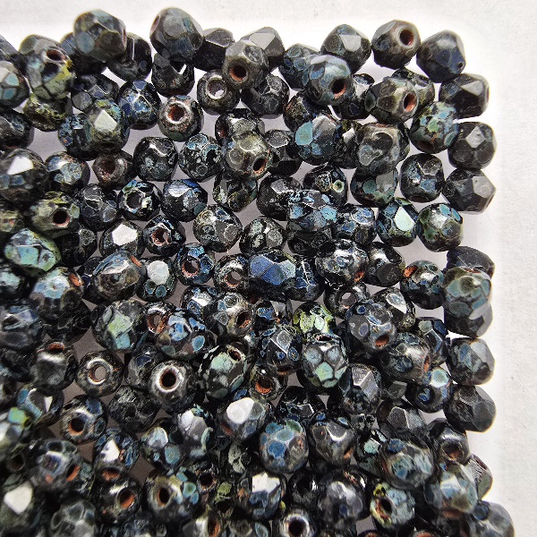 Gibigyongy.hu - Cseh Csiszolt 3 mm T23980 Jet-Picasso