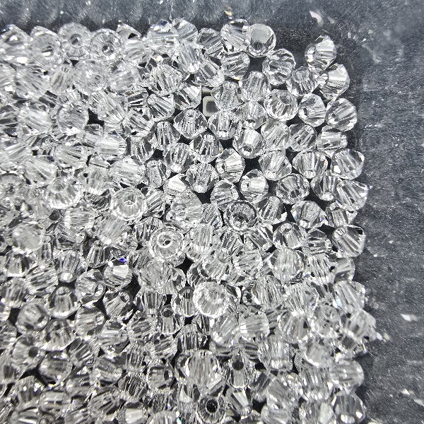 Gibigyongy.hu - PRECIOSA bicone gyöngy 3 mm Crystal