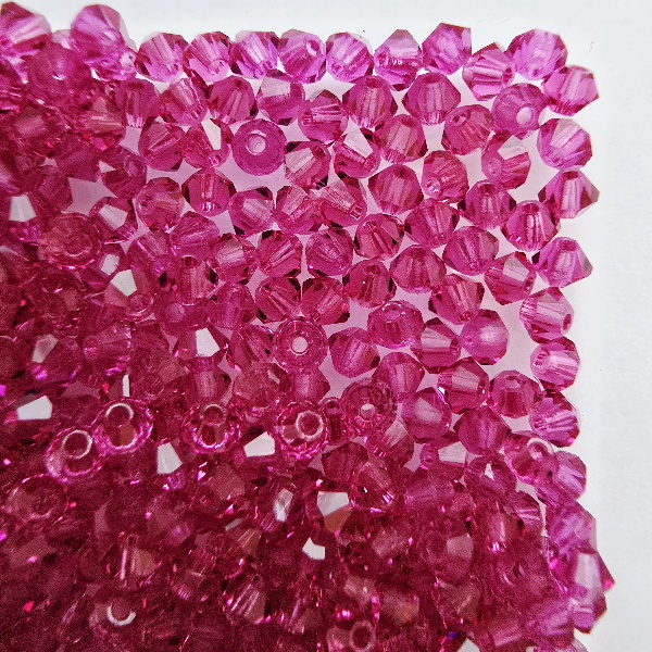Gibigyongy.hu - PRECIOSA bicone gyöngy 3 mm Fuchsia