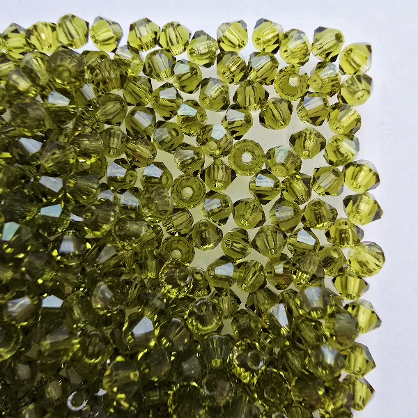 Gibigyongy.hu - PRECIOSA bicone gyöngy 3 mm Olivine