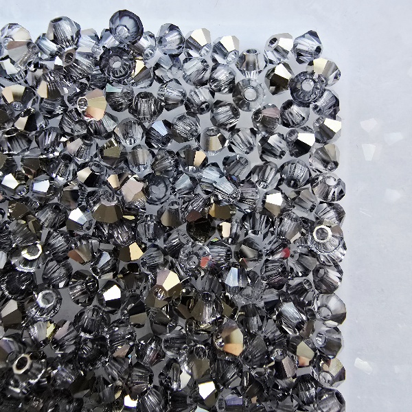 Gibigyongy.hu - PRECIOSA bicone gyöngy 3 mm Crystal Starlight Gold