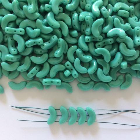 Arcos® par Puca® 5x10 mm 63130 Opaque Green Turquoise