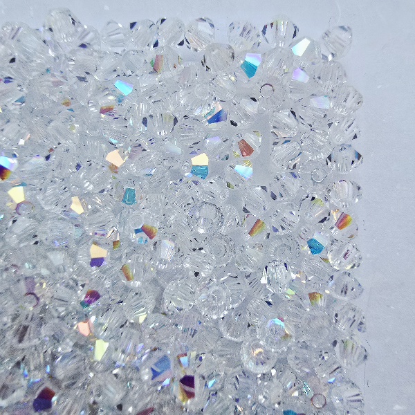 Gibigyongy.hu - PRECIOSA bicone gyöngy 3 mm Crystal AB
