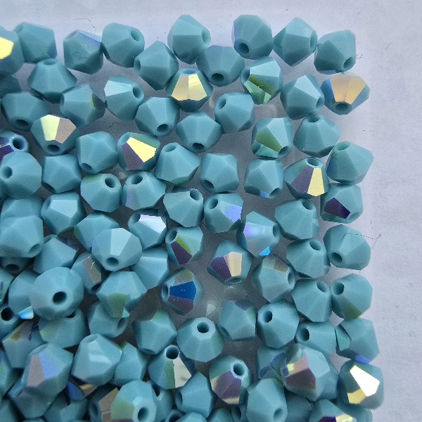 Gibigyongy.hu - PRECIOSA bicone gyöngy 4 mm Turquoise AB