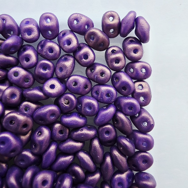 SuperDuo 2,5x5 mm 24110AL Gold Shine Orchid