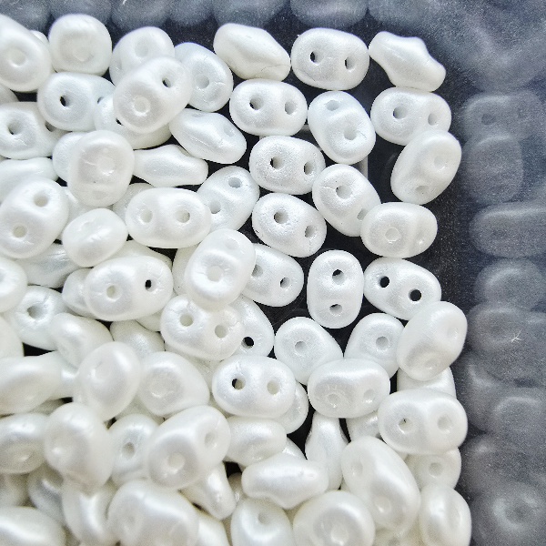 SuperDuo 2,5x5 mm 25001AL Pastel White