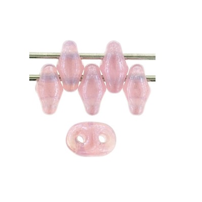 SuperDuo 2,5x5 mm L71010 Opal Rose White Lustered