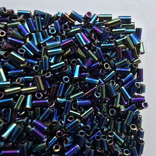 Gibigyongy.hu - MIYUKI bugle 3 mm 9455 Metallic Variegated Blue Iris