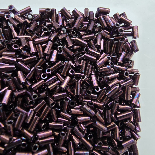 Gibigyongy.hu - MIYUKI bugle 3 mm 9460 Metallic Dark Raspberry