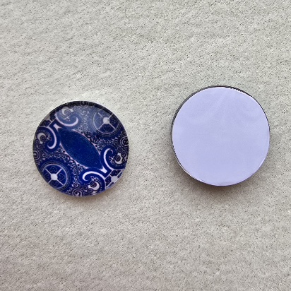 Mintás kerek 20 mm üveglencse 2