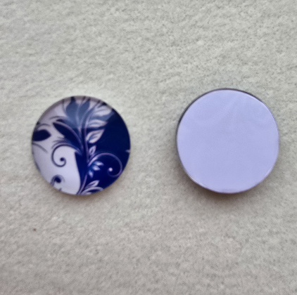 Mintás kerek 20 mm üveglencse 3