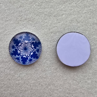 Mintás kerek 20 mm üveglencse 4