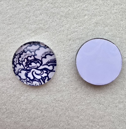 Mintás kerek 20 mm üveglencse 12