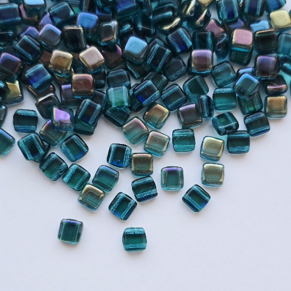 Gibigyongy.hu - Cseh TILE 6x6 mm Twilight - Capri Blue W60150