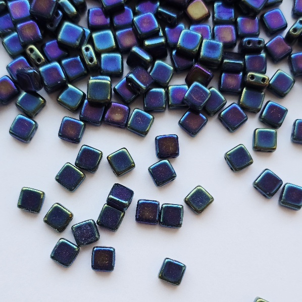 Gibigyongy.hu - Cseh TILE 6x6 mm 21435JT IRIS Blue