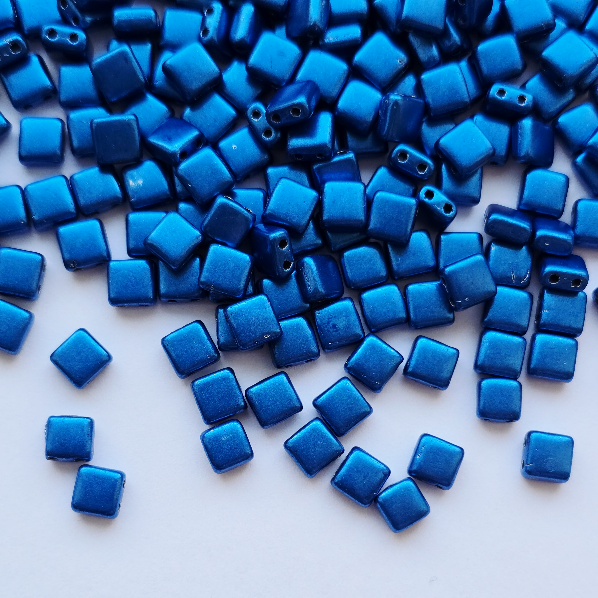 Gibigyongy.hu - Cseh TILE 6x6 mm 07B03 Saturated Metallic Galaxy Blue