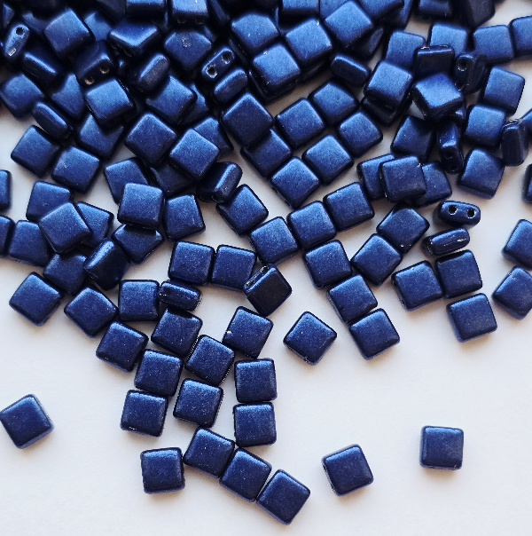 Gibigyongy.hu - Cseh TILE 6x6 mm 07B07 Saturated Metallic Evening Blue