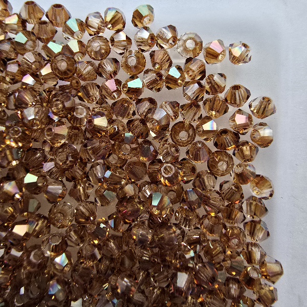 Gibigyongy.hu - PRECIOSA bicone gyöngy 3 mm Crystal Venus