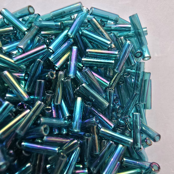 Gibigyongy.hu - MIYUKI bugle 6 mm 92458 Transparent Teal AB
