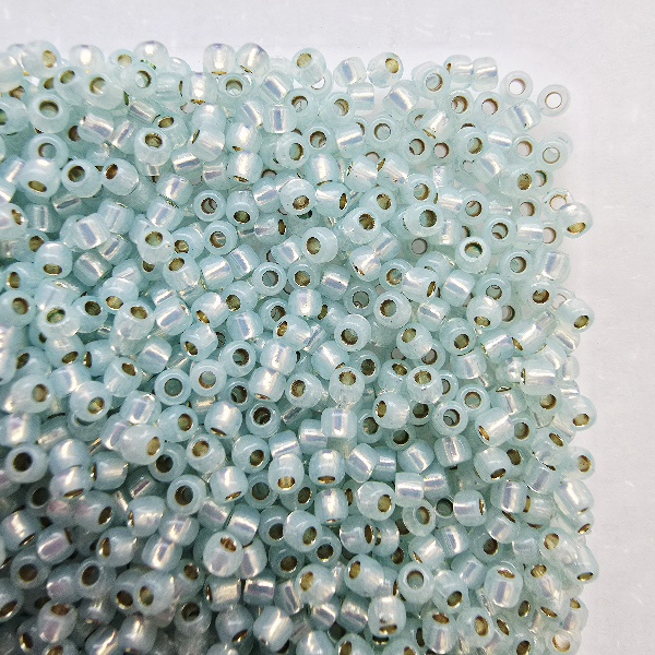 Gibigyongy.hu - TOHO kása 11/0 PF2116 PermaFinish-Silver-Lined Milky Lt. Aqua